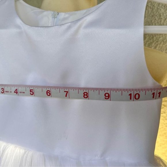 Beautiful Flower Girl Communion Special Occasion Dress includes Dusty Rose Bow - Picture 5 of 7